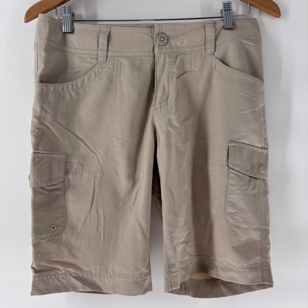 Columbia Cargo Shorts‎ Womens 6 Tan Omni-Wick Hiking Outdoor Lightweight Utility